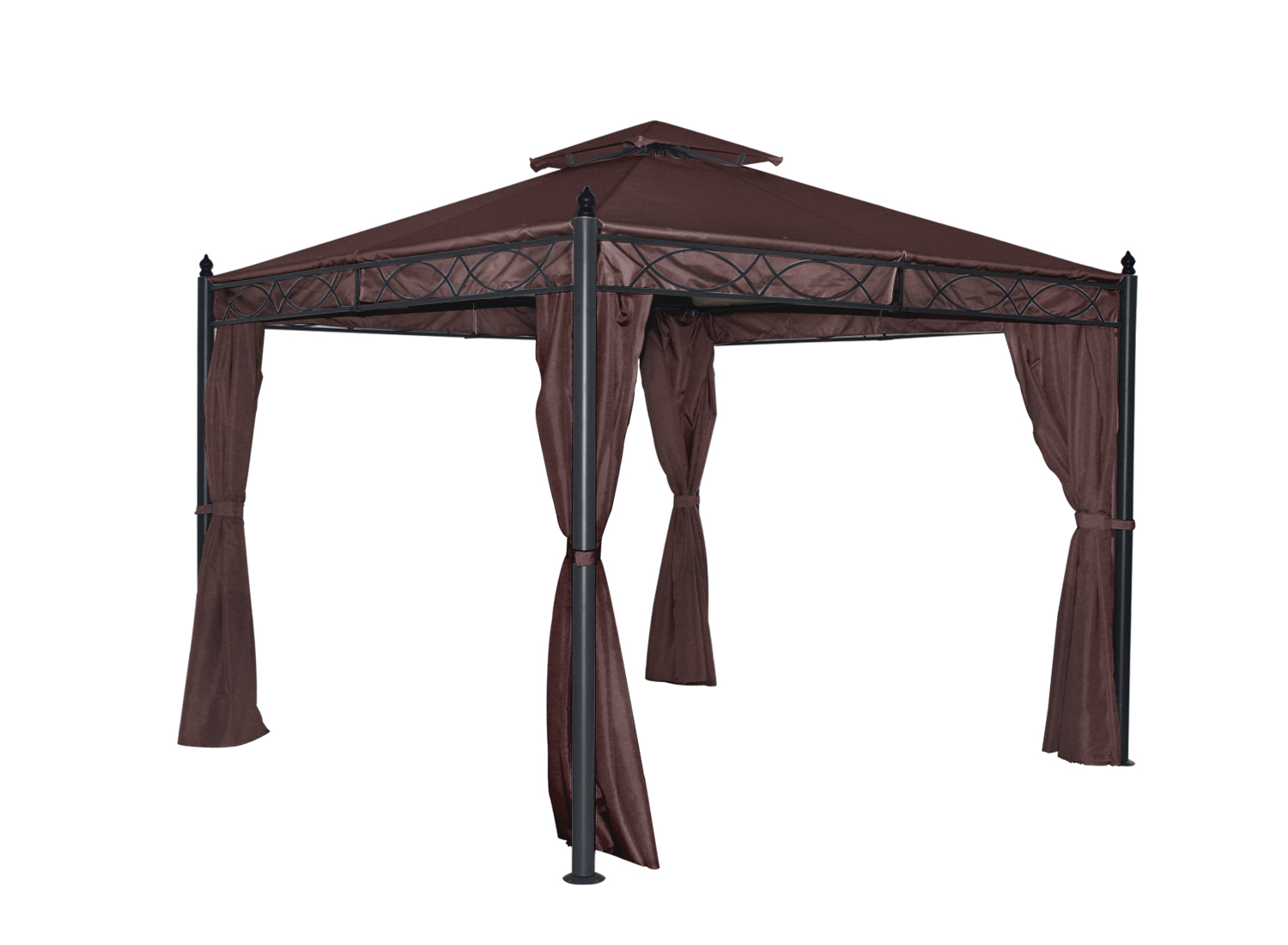 3x3m 3x4m Pavilion Metal Gazebo Garden Marquee Patio Canopy Sun Shade