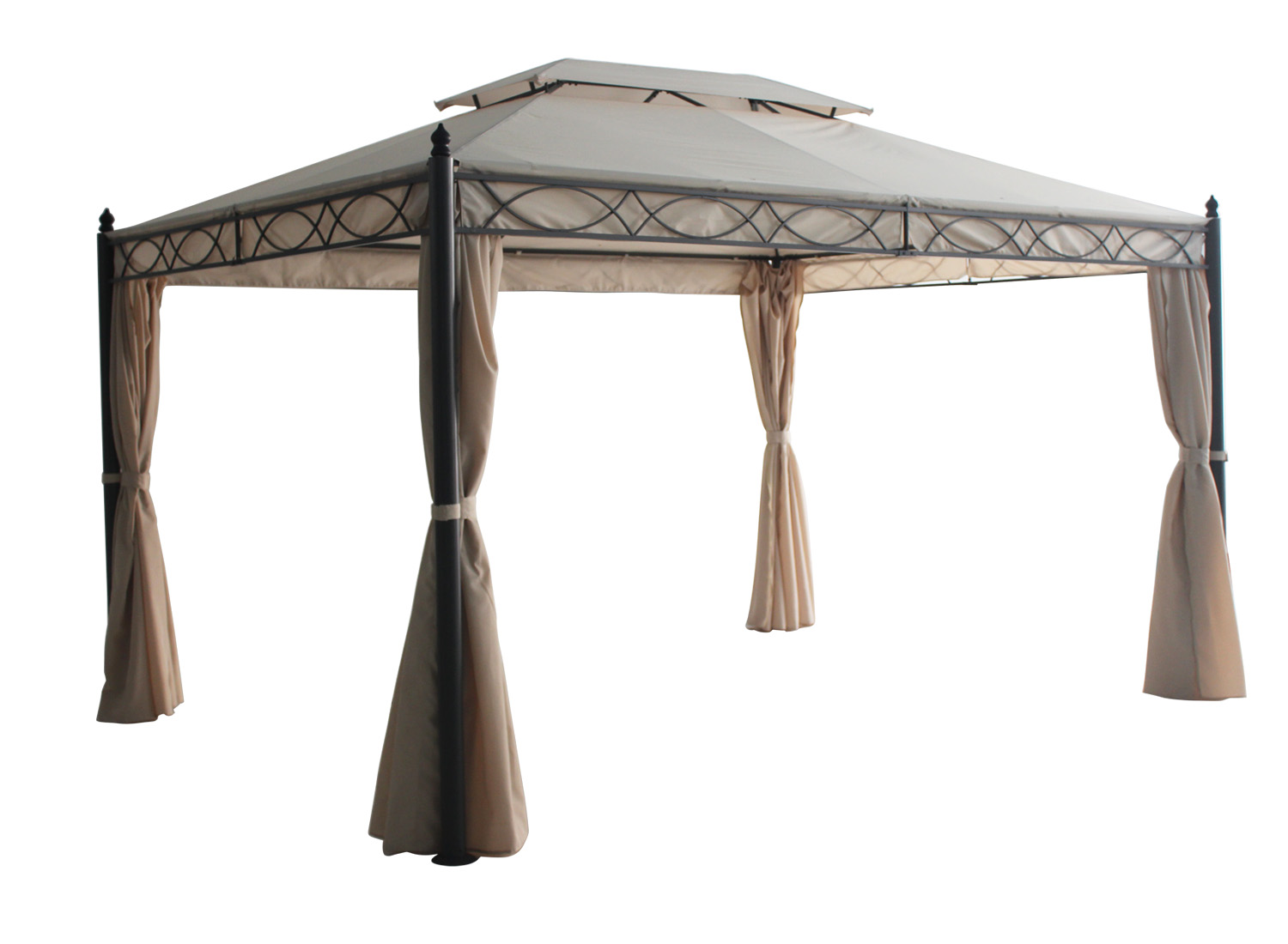 3x3m 3x4m Pavilion Metal Gazebo Garden Marquee Patio Canopy Sun Shade