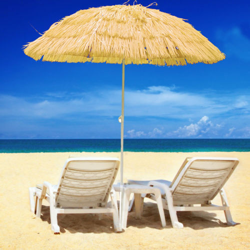 Patio Garden Beach Hawaiian Parasol Sunshade Sun Umbrella Tilting Greenbay