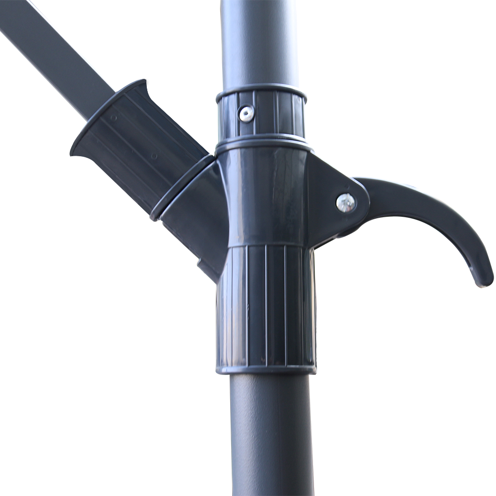 3M Garden Parasol Sun Shade Patio Banana Crank Cantilever Hanging