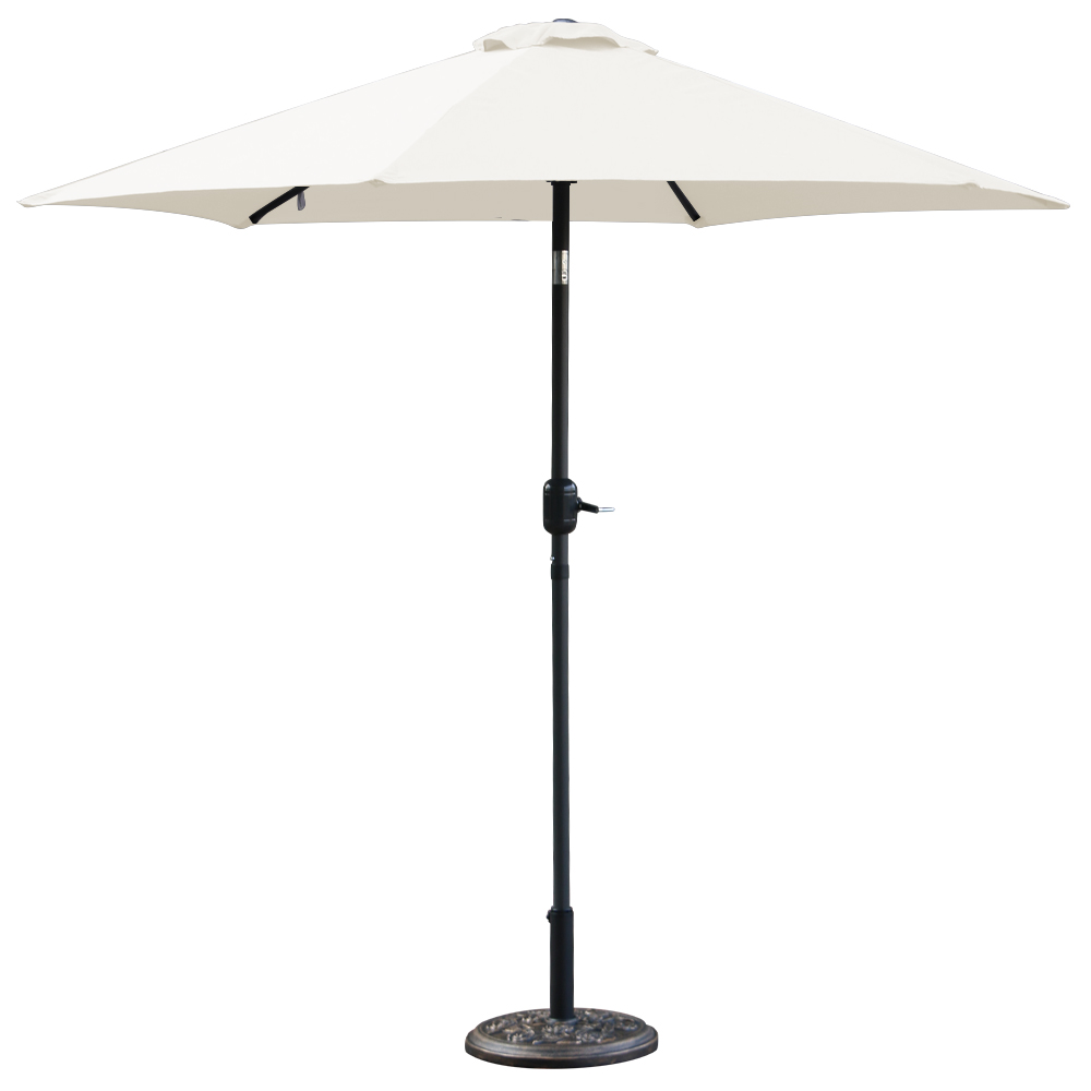 Aluminium 3M Large Round Garden Parasol Canopy Patio Sun Shade Umbrella