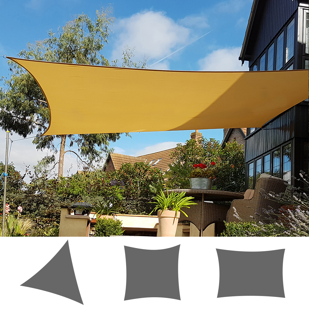 Sun Shade Sail Outdoor Garden Patio Party Sunscreen Awning Canopy UV Block New