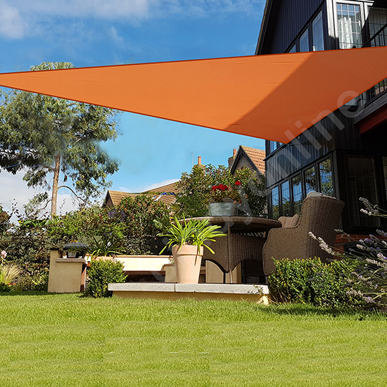 Sun Shade Sail Garden Patio Awning Canopy Sunscreen 98%UV Block Custom Orange 