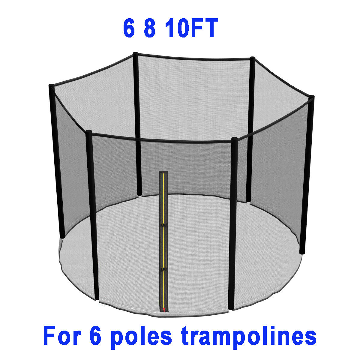TRAMPOLINE REPLACEMENT SAFETY NET ENCLOSURE SURROUND Outdoor 6 8 10 12