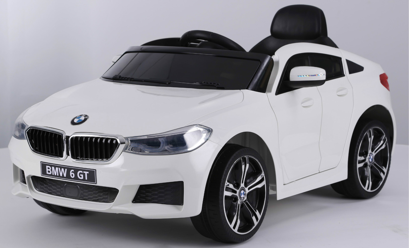 WHITE BMW GT 6 SERIES LICENSED KIDS ELECTRIC 12V RIDE ON
