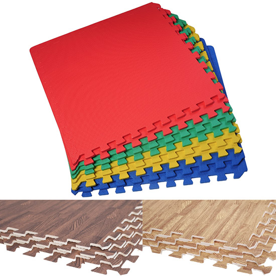 Interlocking EVA Foam Mats Soft Kids Play Gym House Exercise Workshop ...