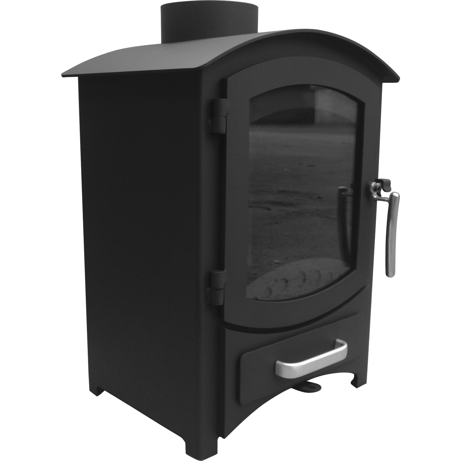 Multifuel Woodburner Stove Wood Burning Log Burner Modern Fire