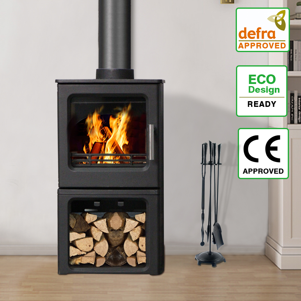 DEFRA Approved 4.3KW Woodburner Stove Eco Design Ready Wood Burning Log