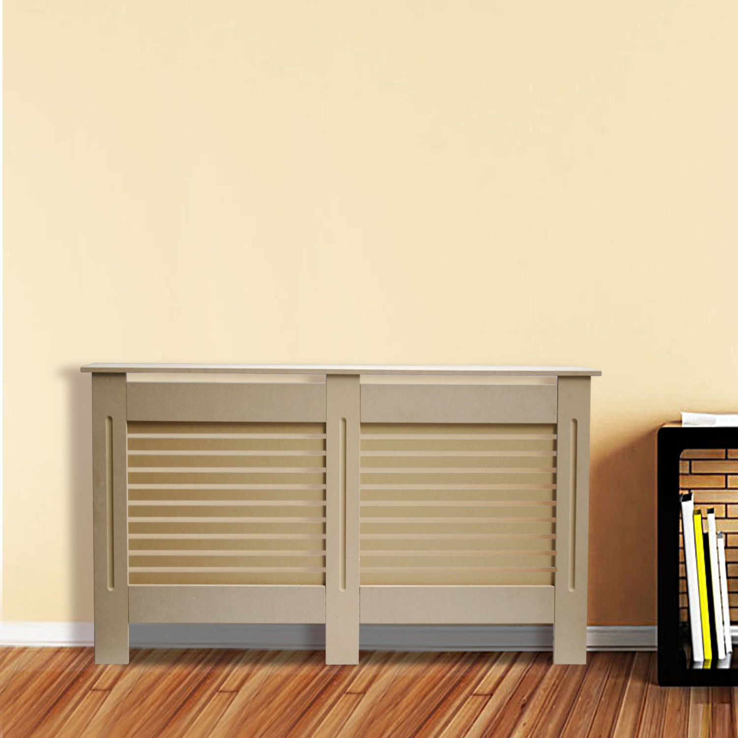 Natural Painted Radiator Cover Home Slats MDF Radiator Large