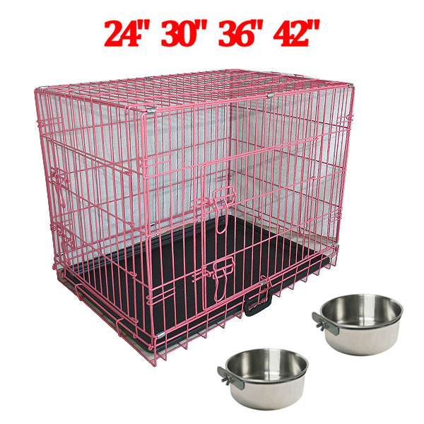 Portable Dog Cage Crate Puppy Pet Folding Carrier Training Cages