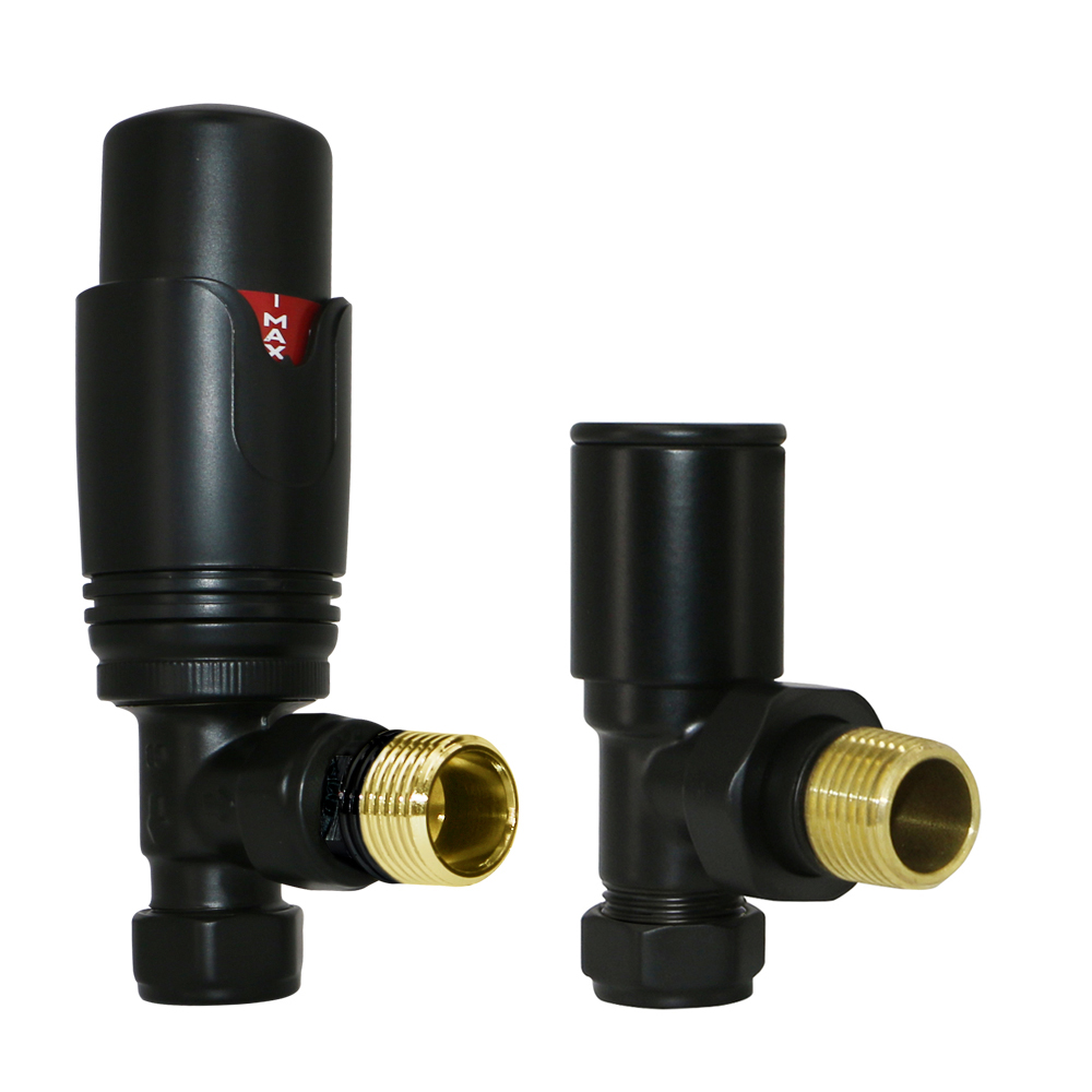 Thermostatic TRV Manual Radiator Tower Rail Valves 1/2