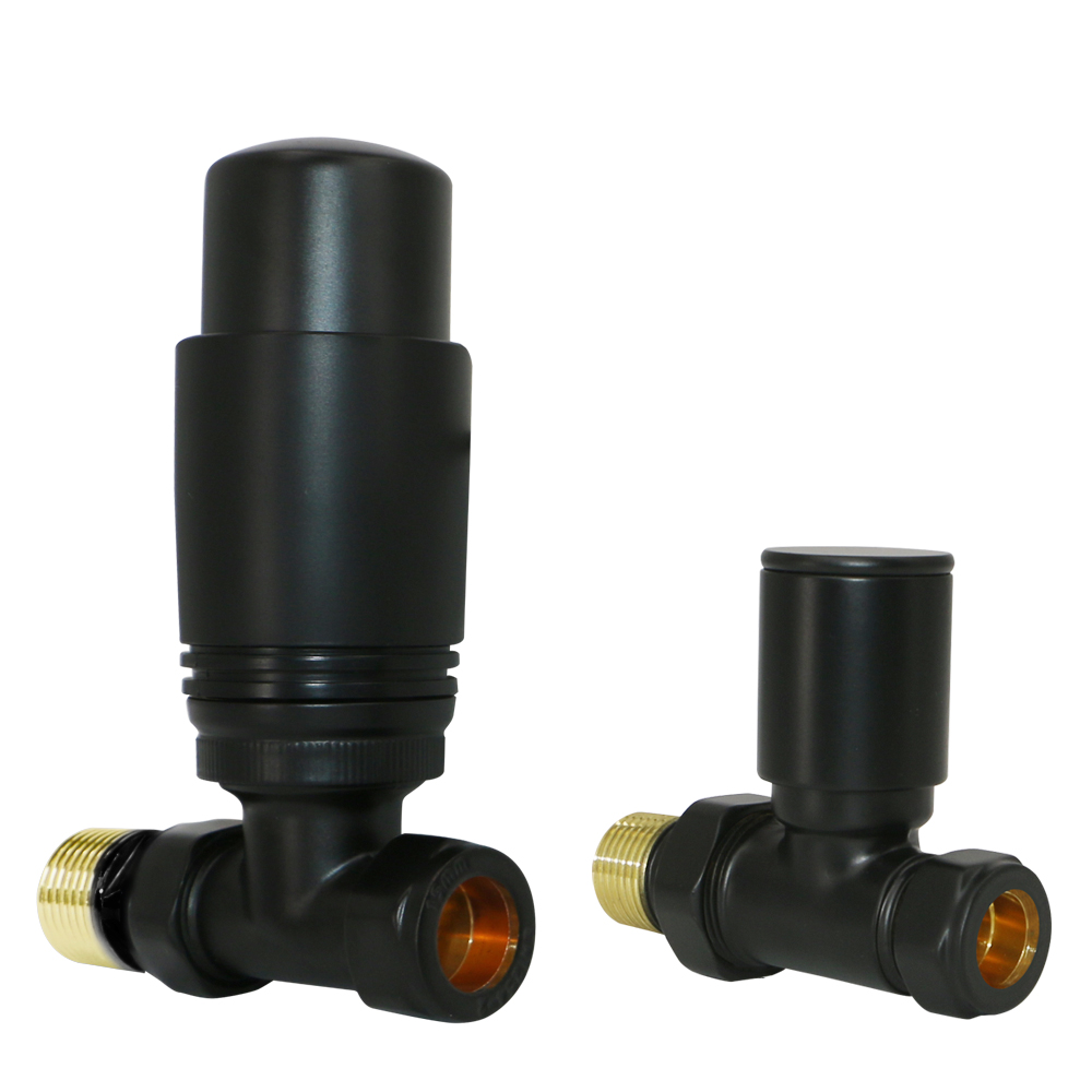 Thermostatic TRV Manual Radiator Tower Rail Valves 1/2