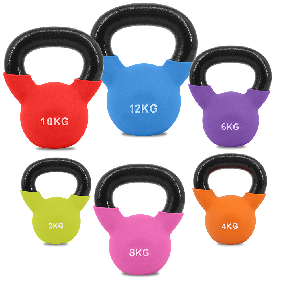 Cast Iron Kettlebells Neoprene Dumbbell Weight Fitness Kettle bell 2KG