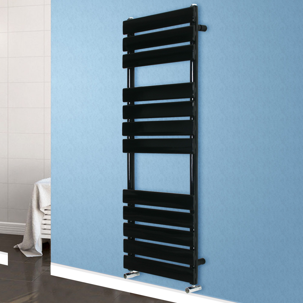 Traditional Cast Iron Flat Panel Oval Column Designer Radiator Heated Towel Rail