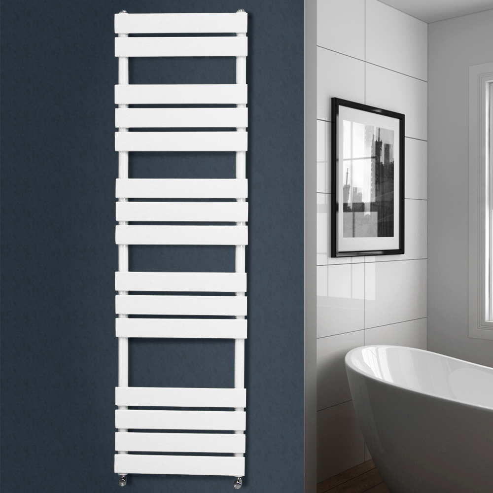 Horizontal Vertical Flat Panel Oval Column Radiator Heated Towel Rail White Rads