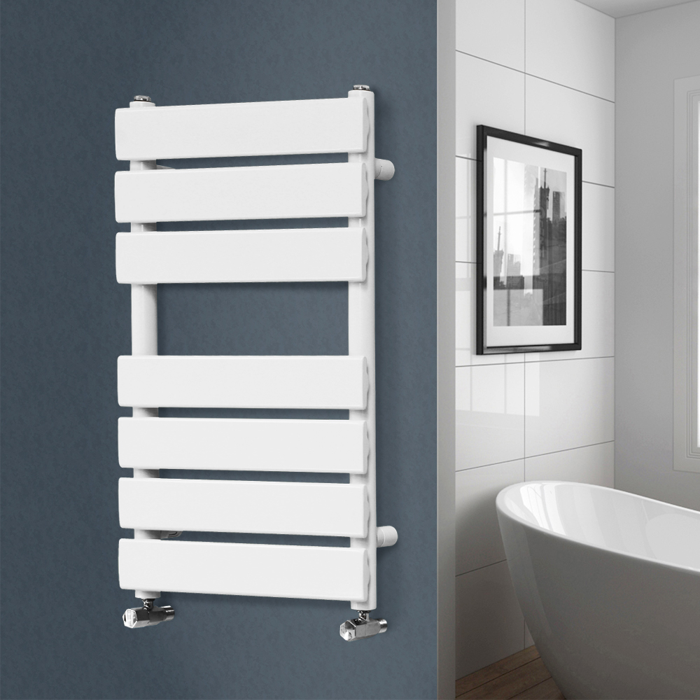 Horizontal Vertical Flat Panel Oval Column Radiator Heated Towel Rail White Rads