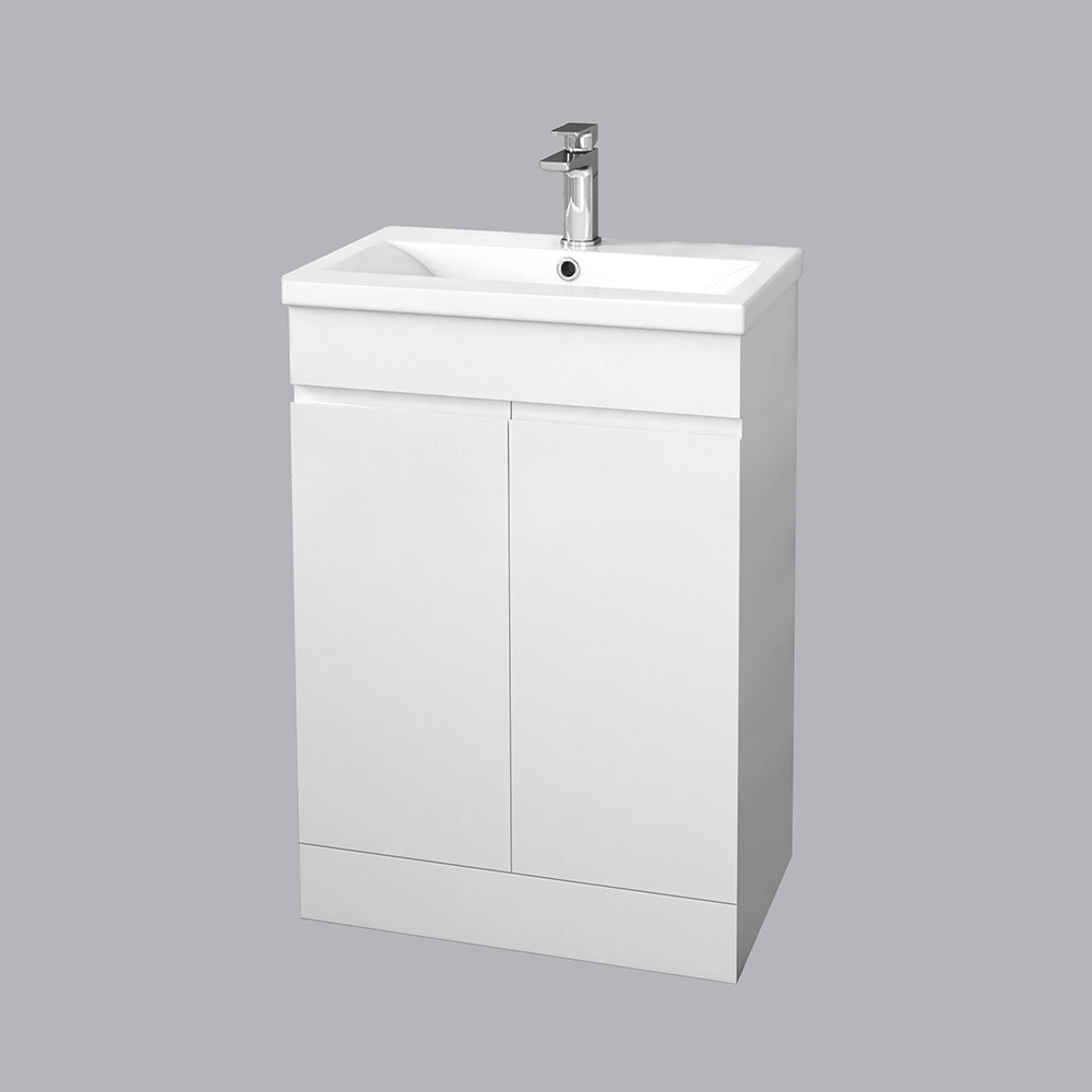 600mm Bathroom Vanity Unit Basin Sink Storage Floor Standing Cabinet ...