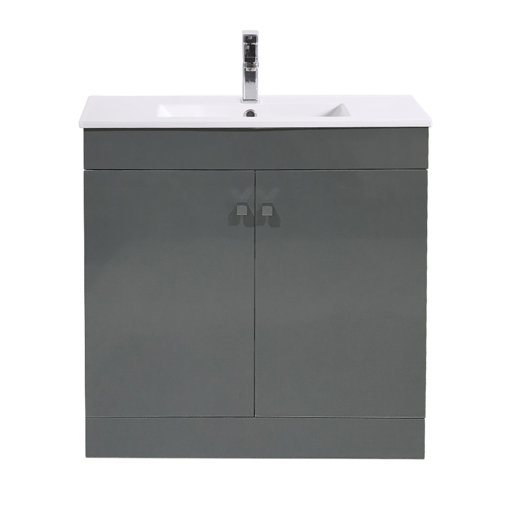 800mm Bathroom Vanity Unit Floor Standing Basin Sink Storage