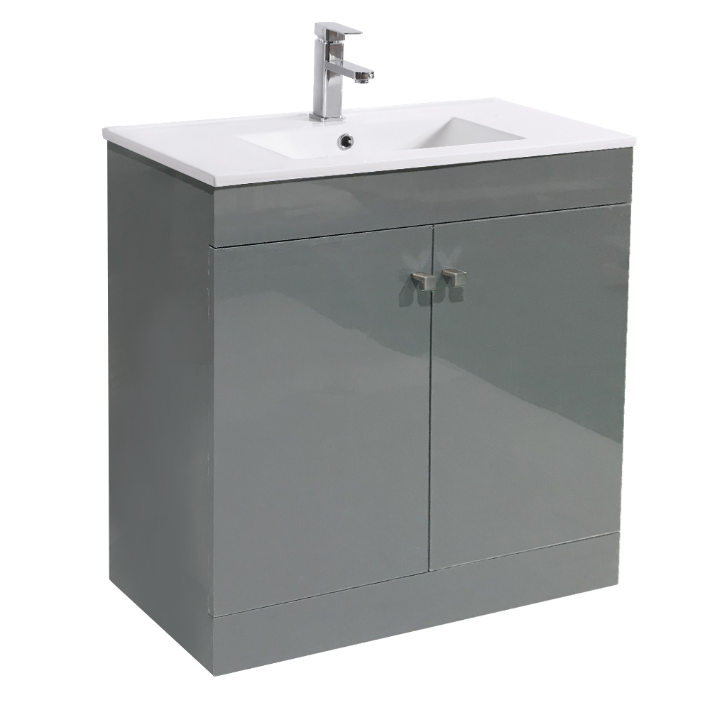 800mm Bathroom Vanity Unit Floor Standing Basin Sink Storage