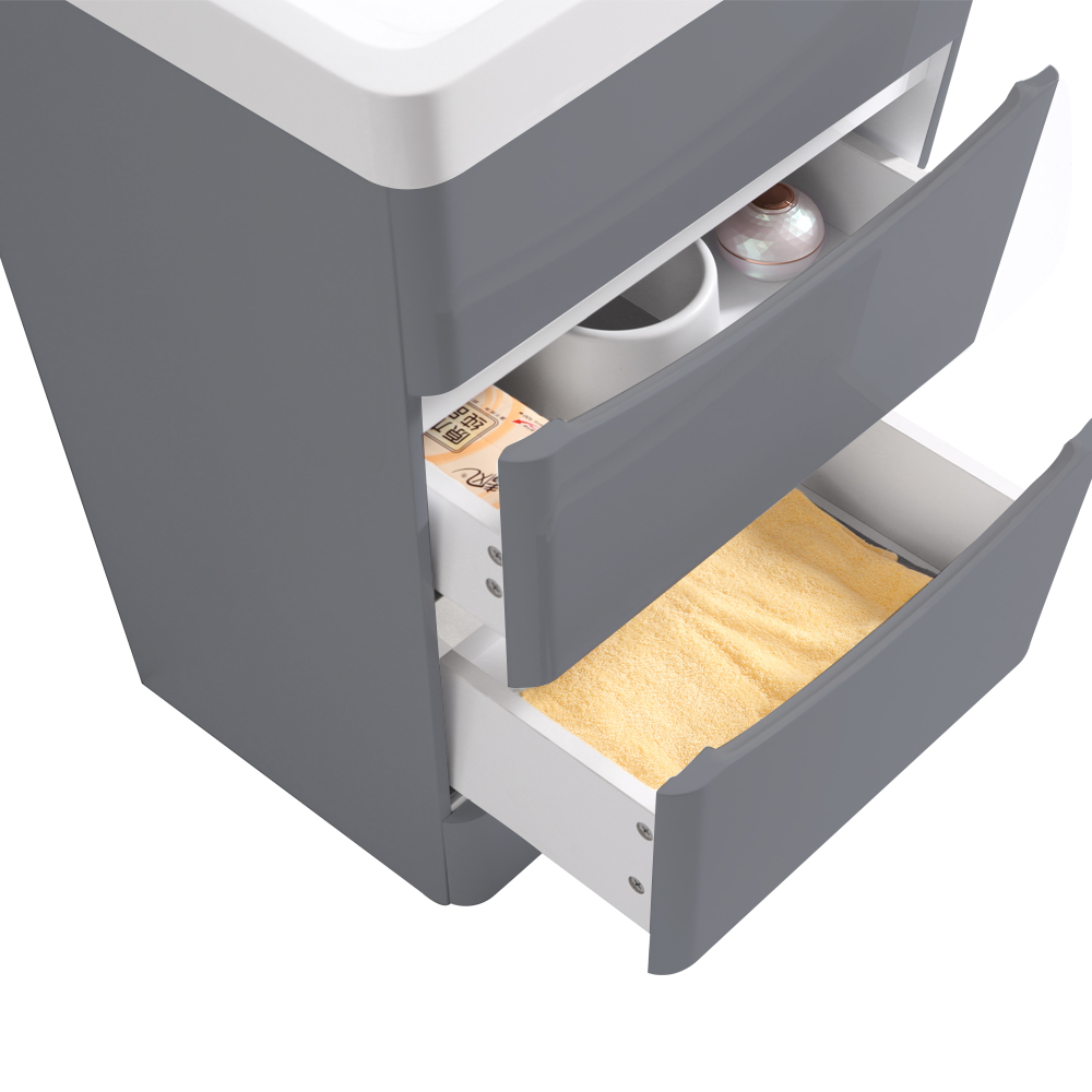 Bathroom Basin Sink Vanity Unit Storage Tall Furniture Left