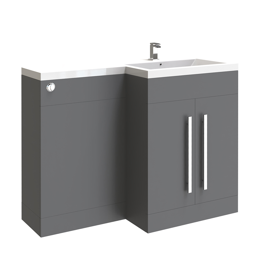 Bathroom Vanity Unit BTW Toilet Suite Basin Sink Cabinet Storage Tall