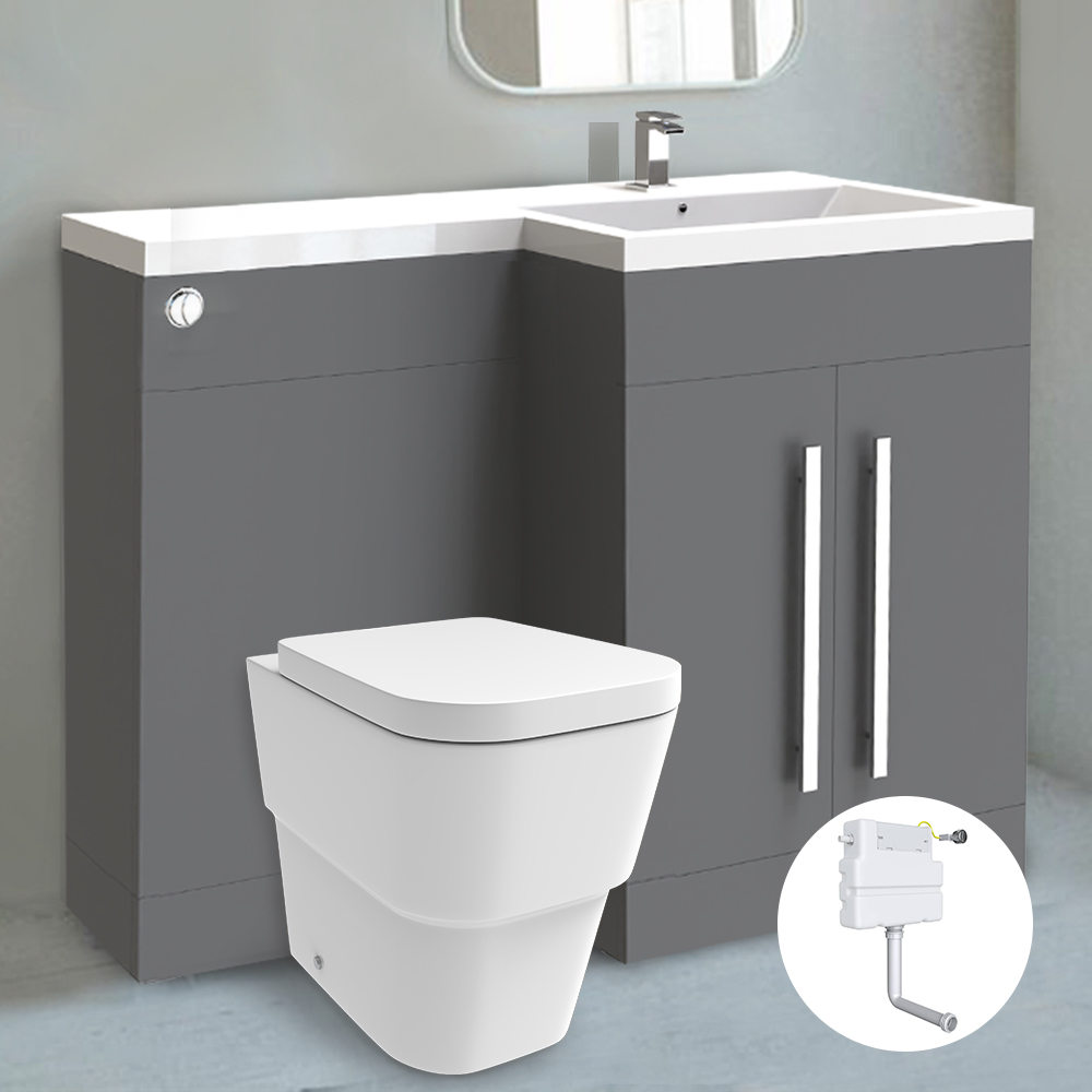 Bathroom Basin Sink Vanity Unit Storage Furniture Left Right