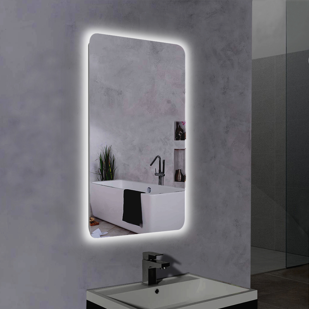 600x800 Modern Bathroom Wall Mirror with LED Lights Demister Touch ...