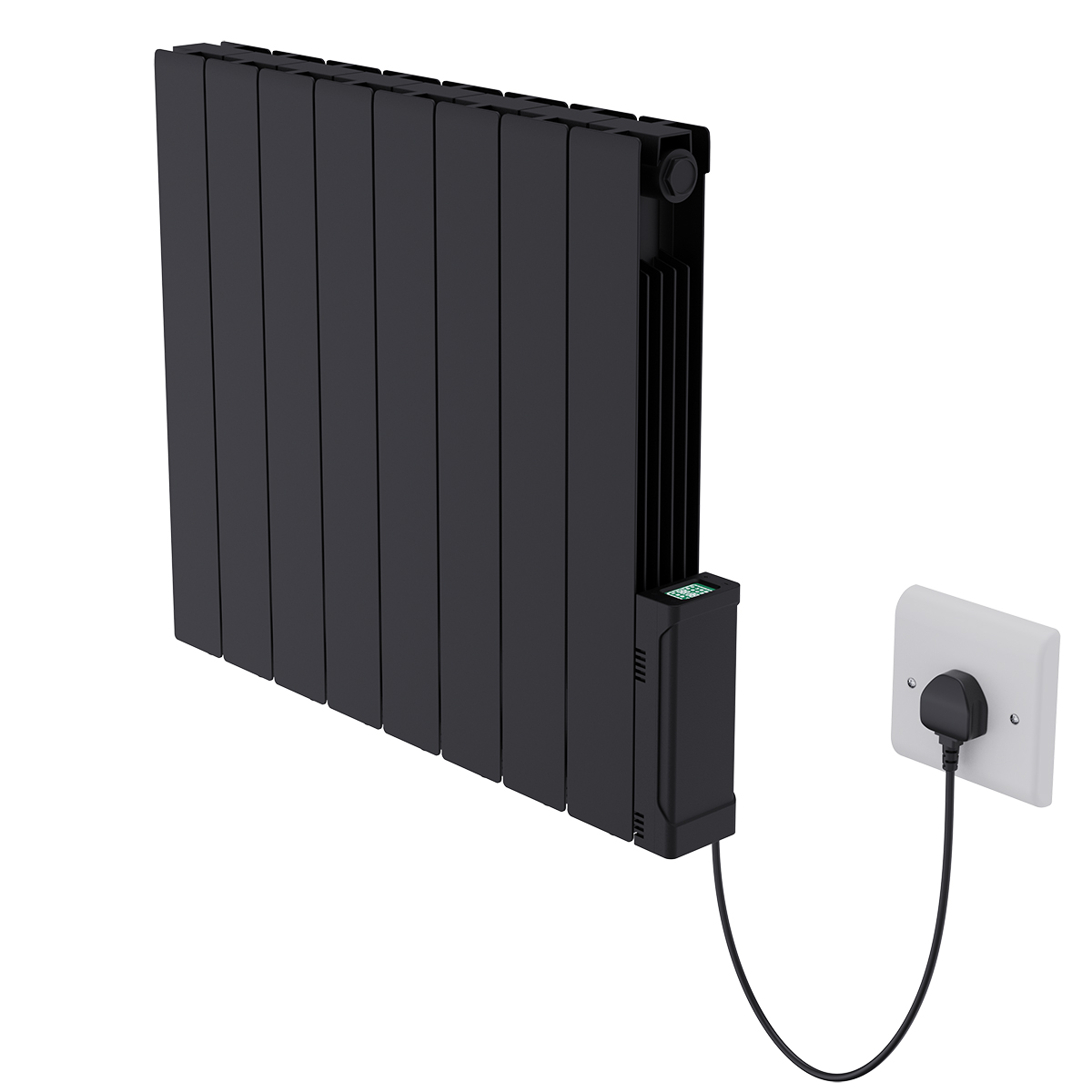 Portable Electric Oil Filled Radiator Wall Mounted Thermostat WiFi Timer Heater
