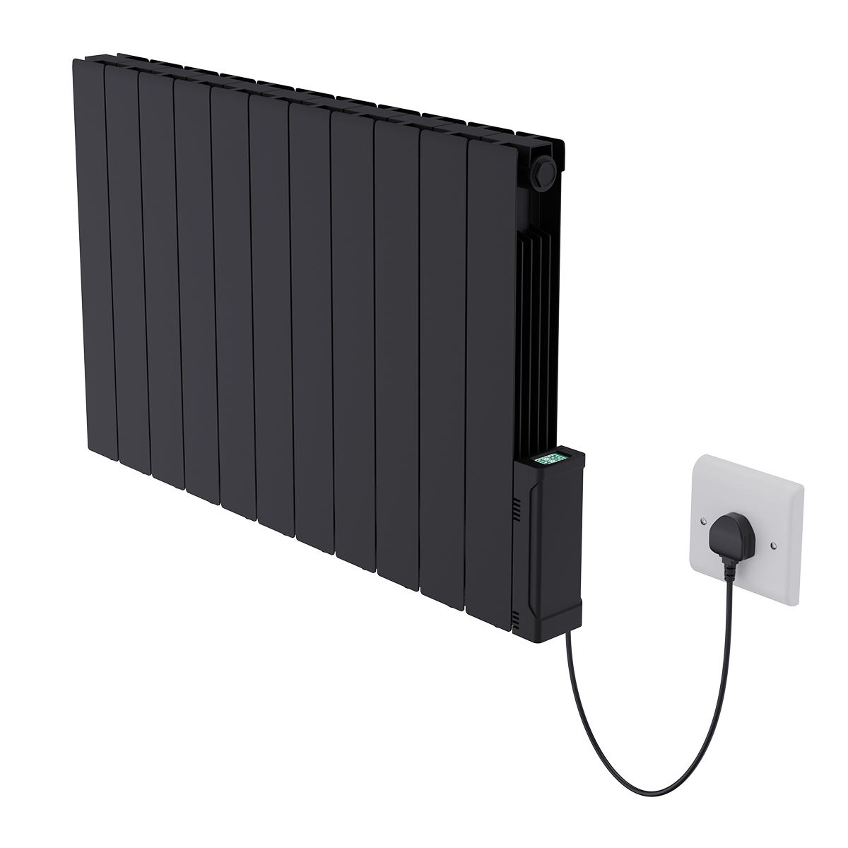Electric Oil Filled Radiator WiFi Timer Portable Wall Mounted Thermostat Heater