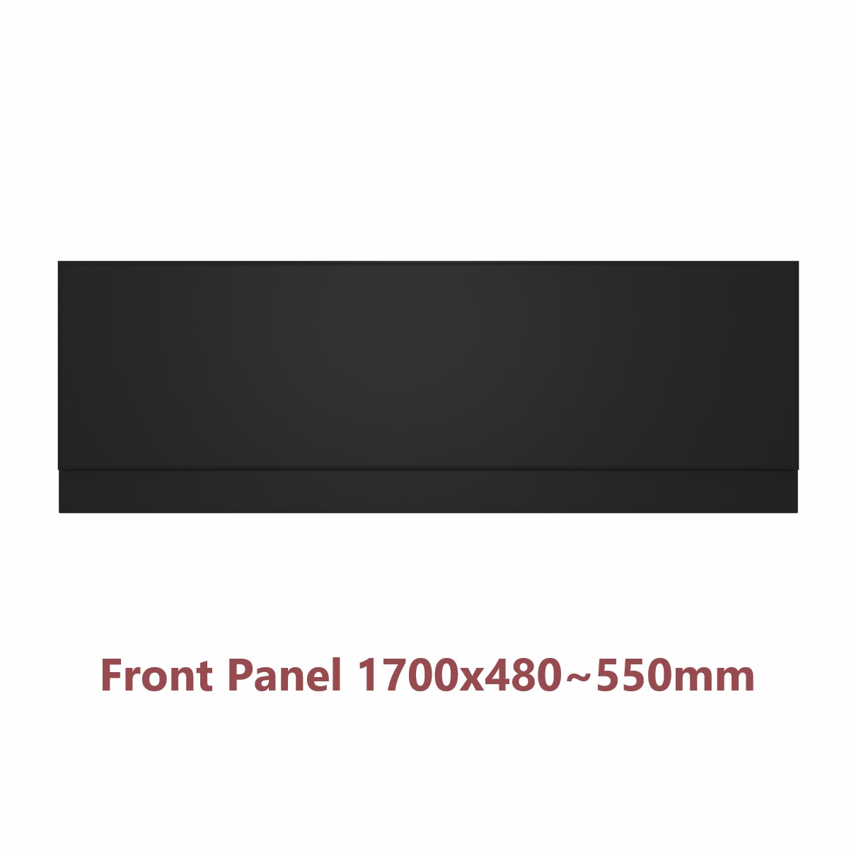 Bathroom Wooden MDF Front End Side L shape Bath Panel Matt Black Easy Cut