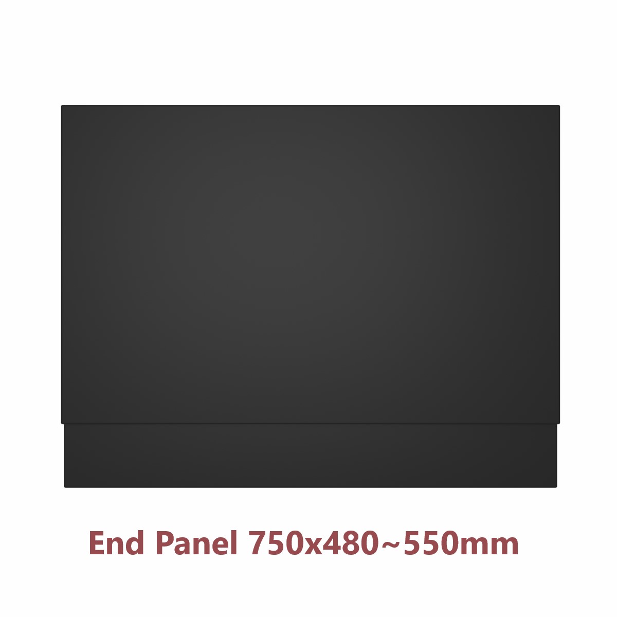 Bathroom L-Shape Matt Black LH/RH Vanity Unit Basin Sink Furniture Bath Panel