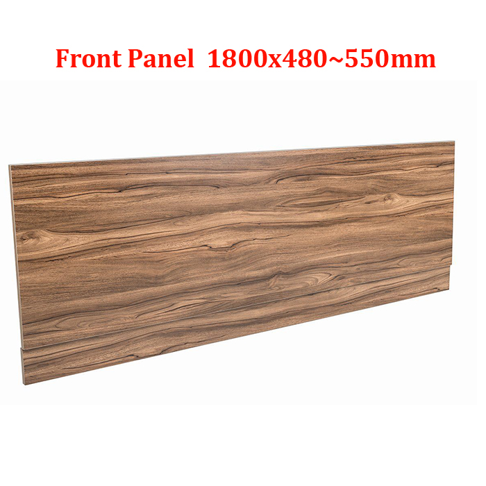 Modern Bathroom MDF Wooden Bath Adjustable Front Side End Wood Panel