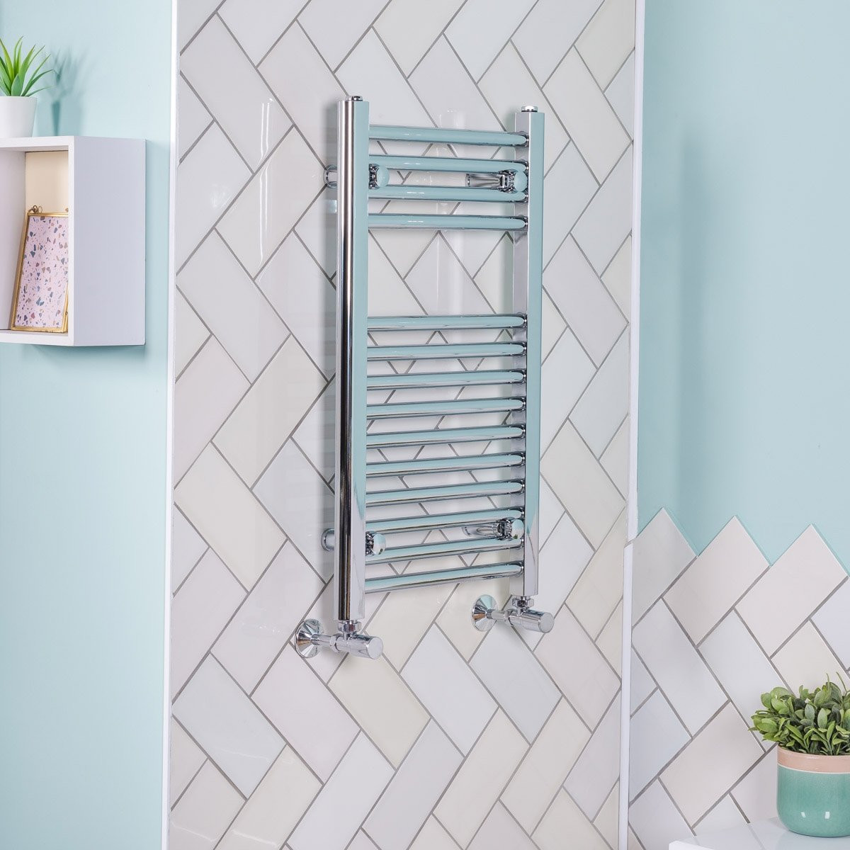 Bathroom Straight Heated Towel Rail Radiator Ladder Warmer Chrome All sizes