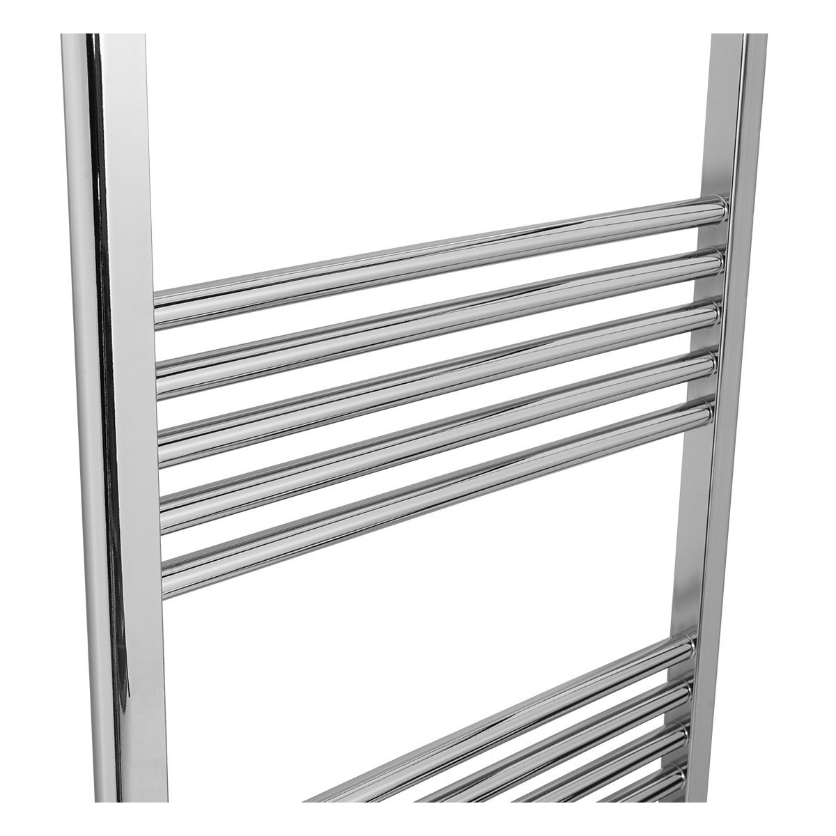Chrome White Bathroom Heated Towel Radiator Ladder Rail Rad Curved