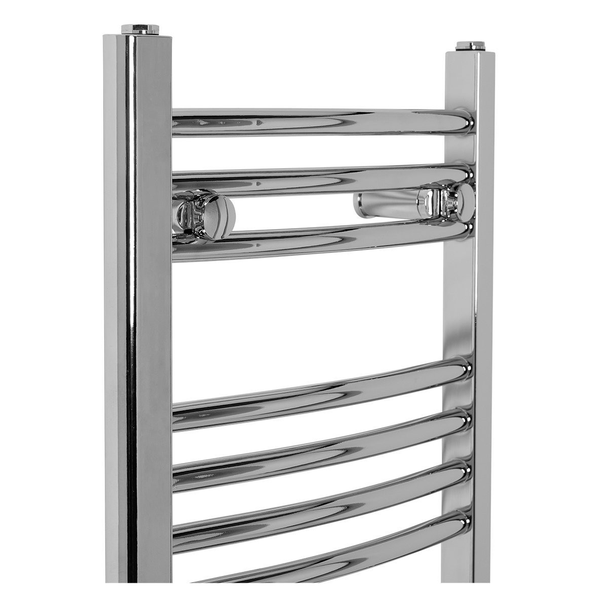 Bathroom Chrome White Straight Curved Heated Towel Rail Radiator Warmer ...