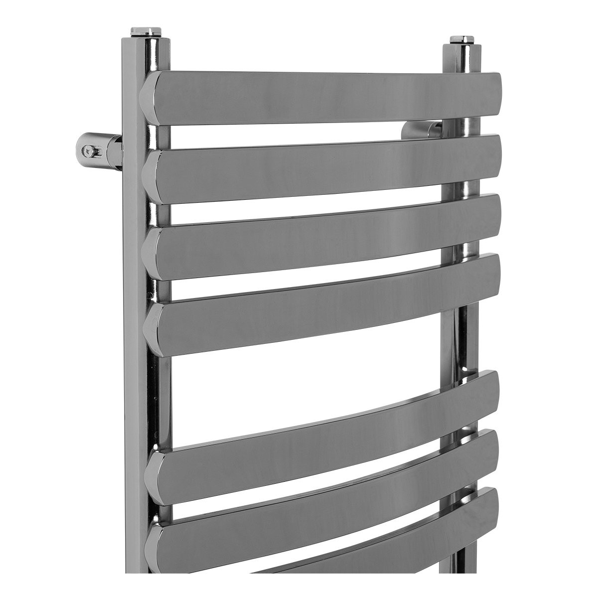 Bathroom Curved Flat Panel Heated Towel Rail Radiator 1200 x 500 mm
