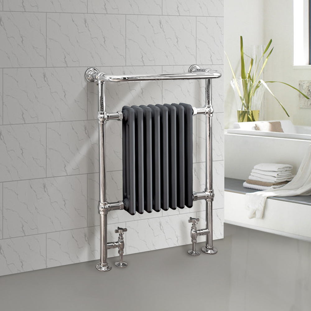 Bathroom Victorian Heated Towel Rail Traditional Column Designer Radiator