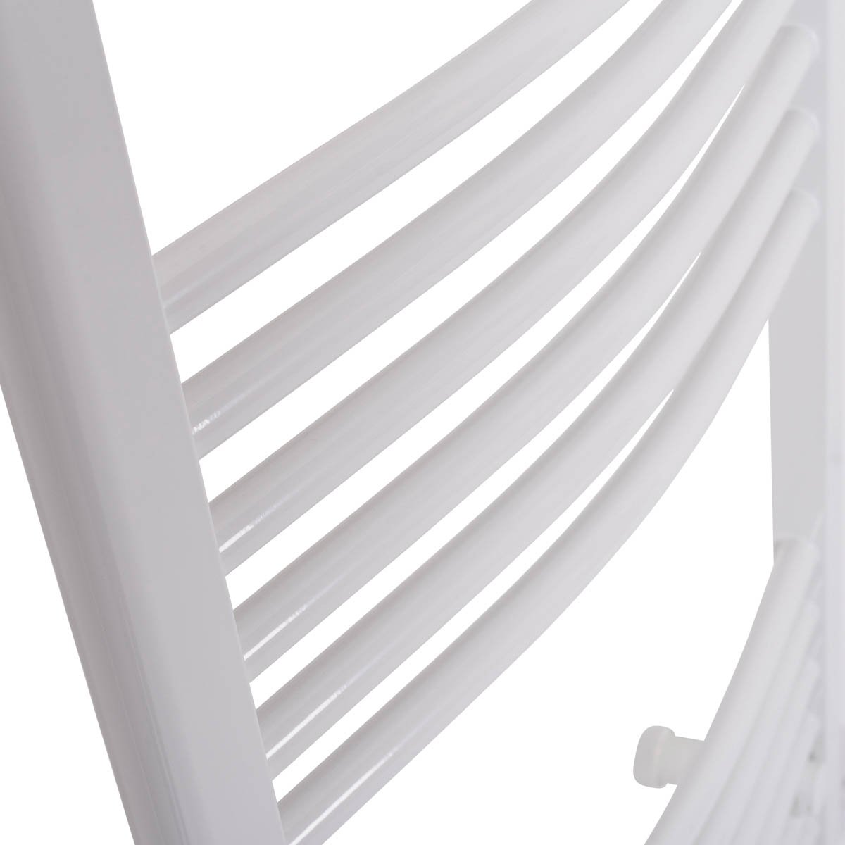White Heated Towel Rail Radiator Straight Curved Electric Bathroom