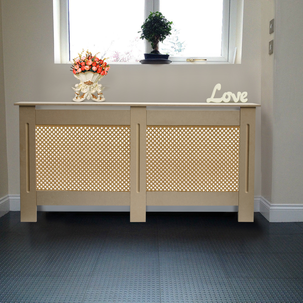 Natural MDF Radiator Cover Wall Home Radiator