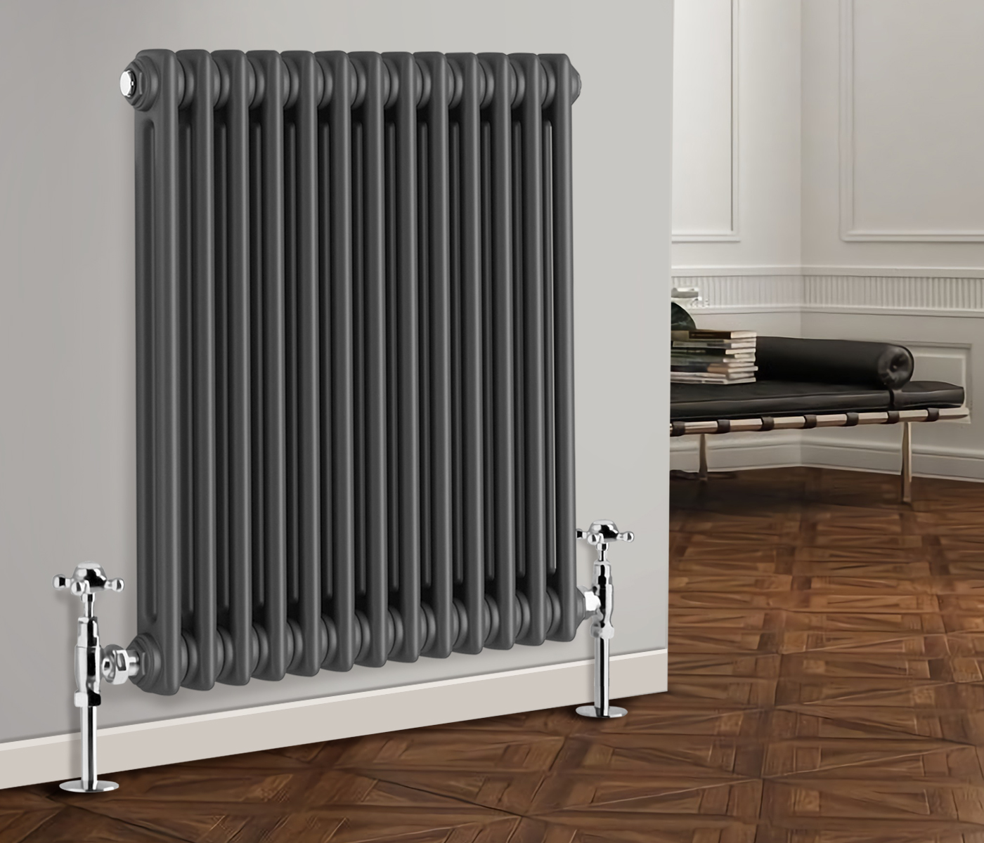 Traditional Column Radiator Bathroom Horizontal Cast Iron Style Rads ...