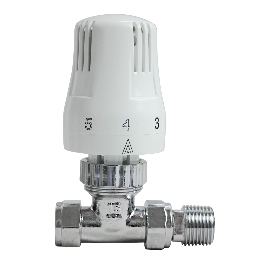 Thermostatic Radiator Valves 1/2" Angled/Straight Towel Rail Valve