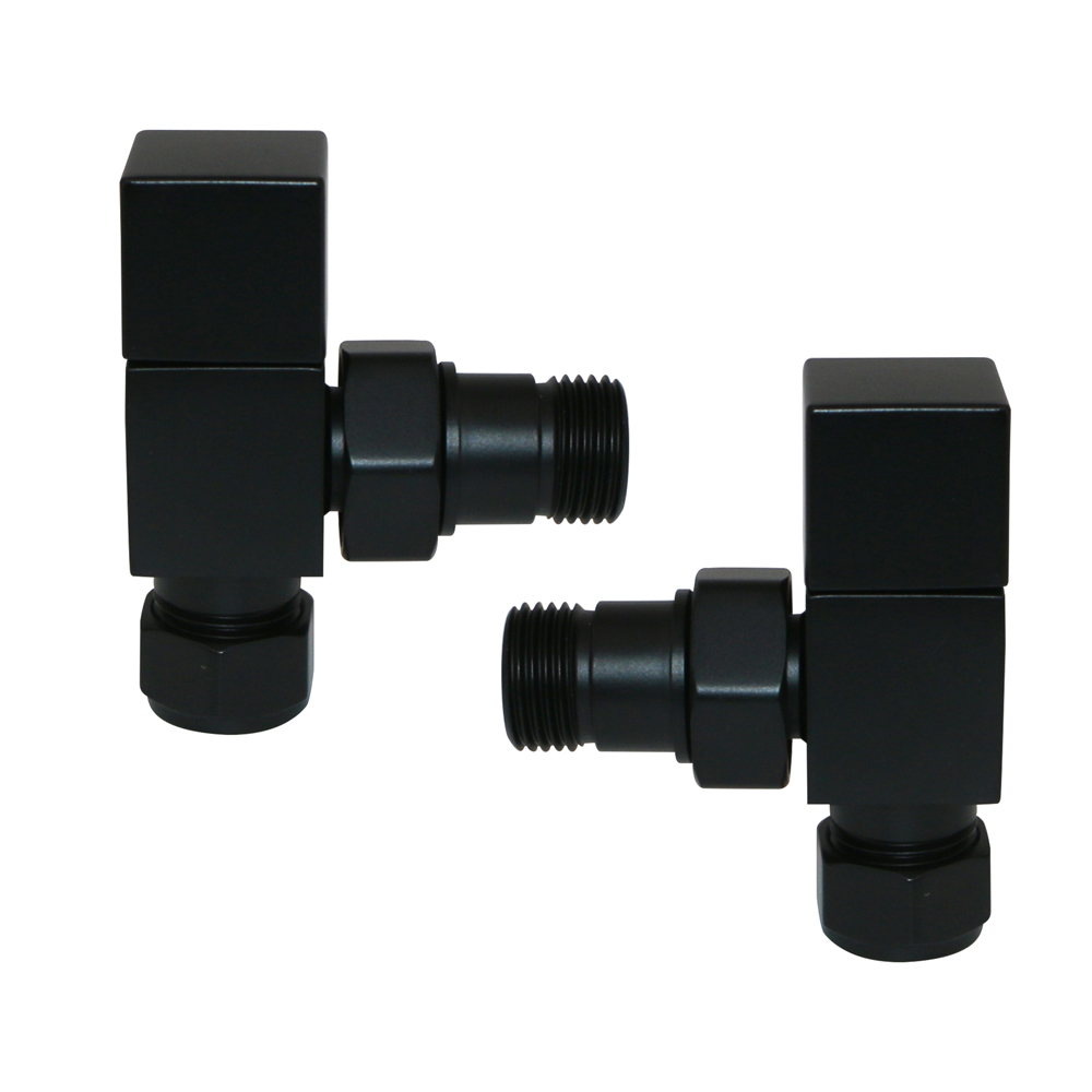 Straight Angled Corner Manual Square Head Valves 15mm for Towel Rail Radiator UK