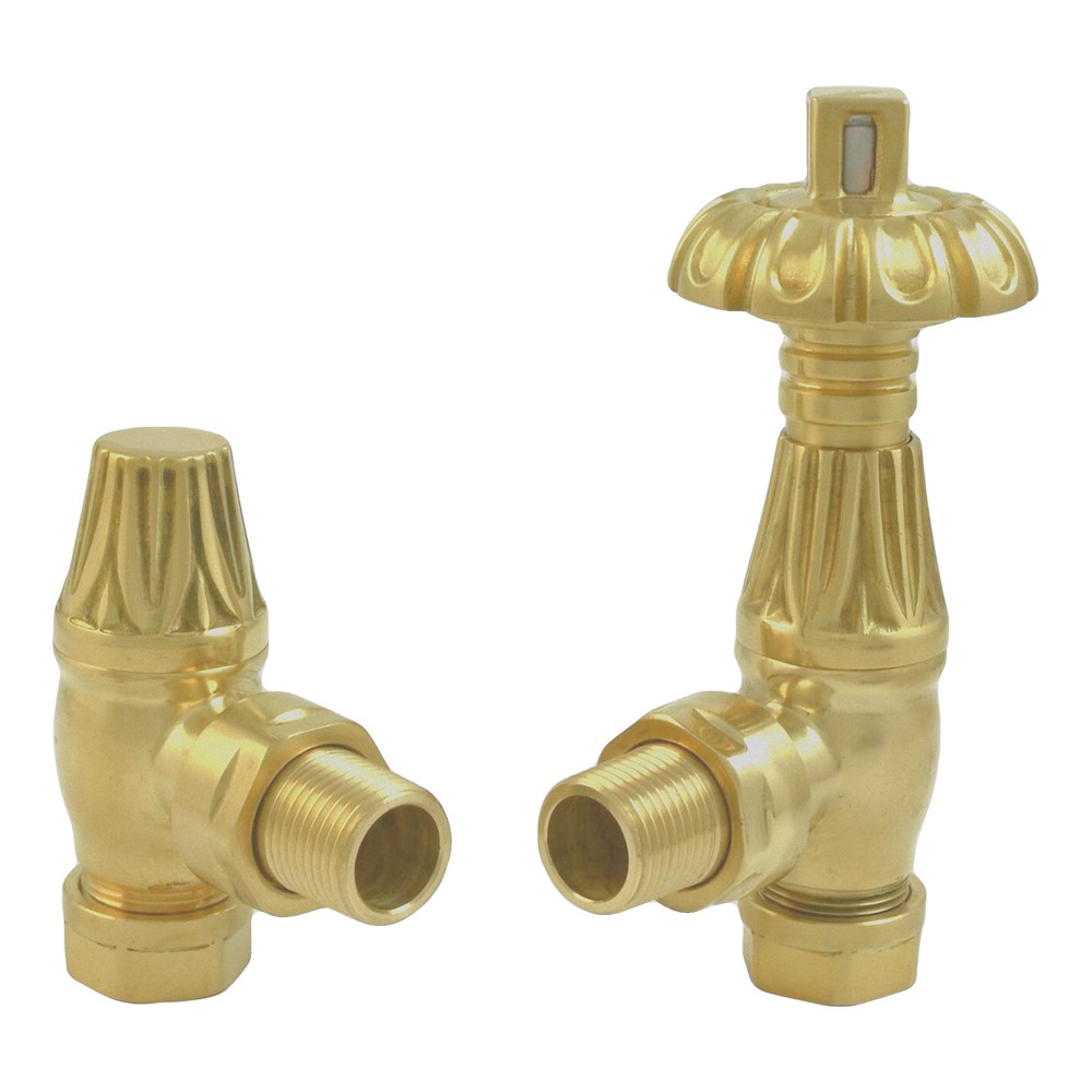 Traditional Westminster Thermostatic TRV Antique Angled Radiator Rad