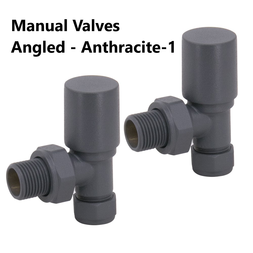 Angled Straight Corner Manual Radiator Valves Lockshield Valve Brass  1/2" x15mm