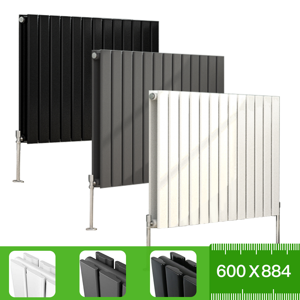 Horizontal Vertical Designer Radiator Flat Panel Oval Column Central  Heating RAD | eBay