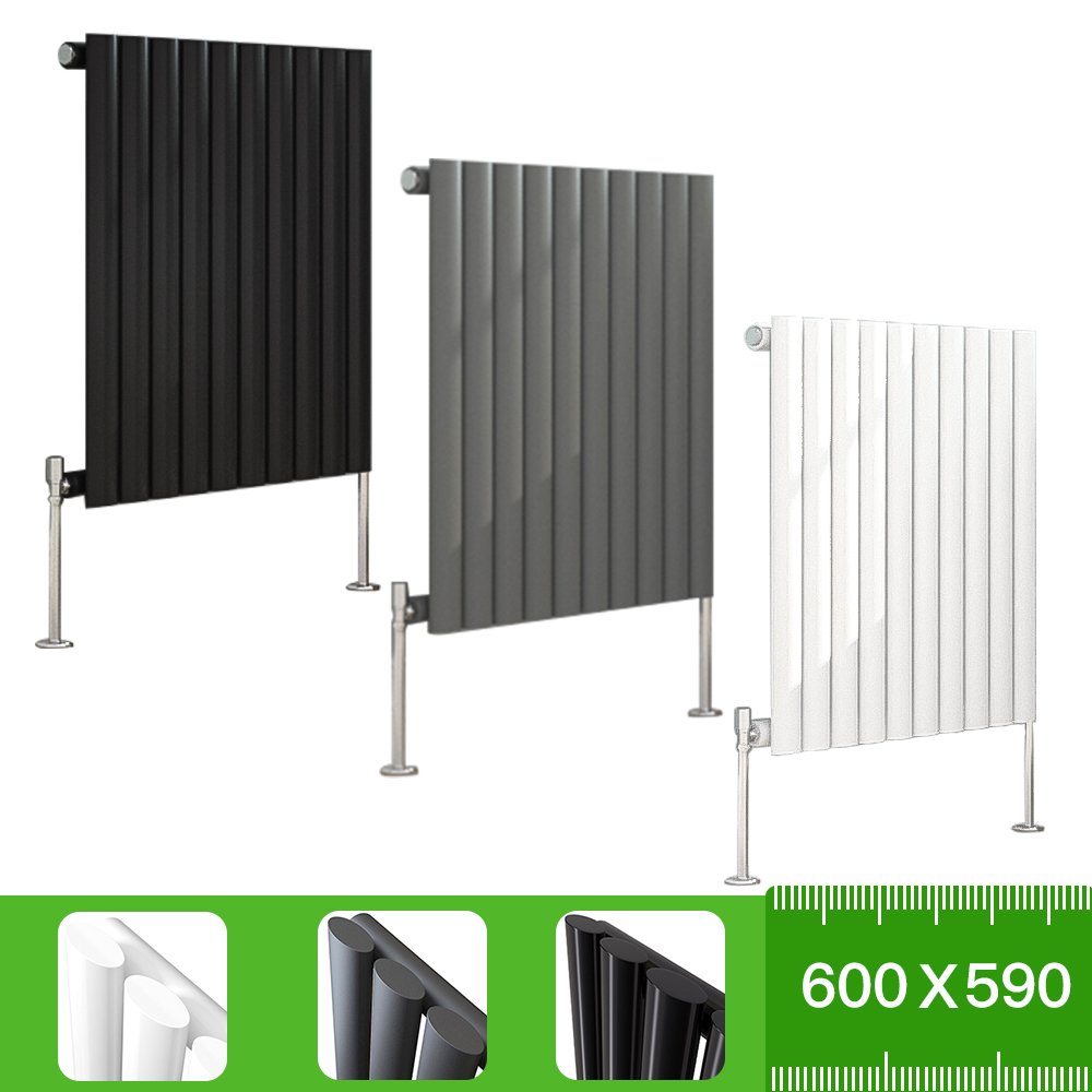Horizontal Vertical Designer Radiator Flat Panel Oval Column Central  Heating RAD | eBay