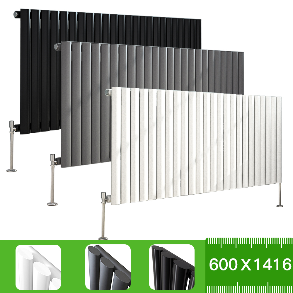 Horizontal Vertical Designer Radiator Flat Panel Oval Column Central Heating RAD