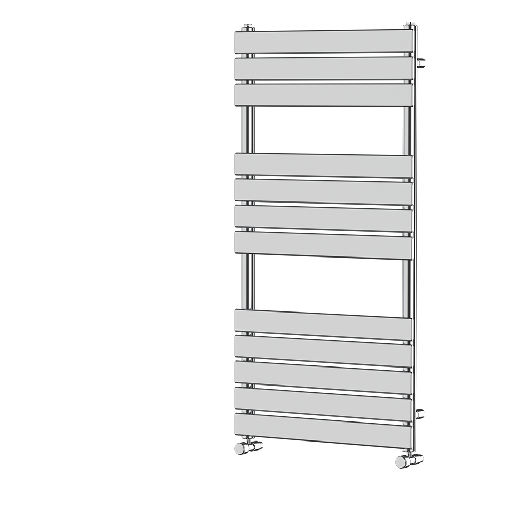 Luxury Designer Flat Panel Heated Bathroom Towel Rail Radiator Warmer Chrome