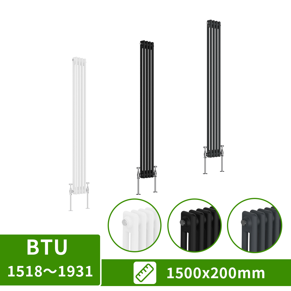 Traditional 2 3 4 Column Radiator Vertical Cast Iron Style Central Heating Rads