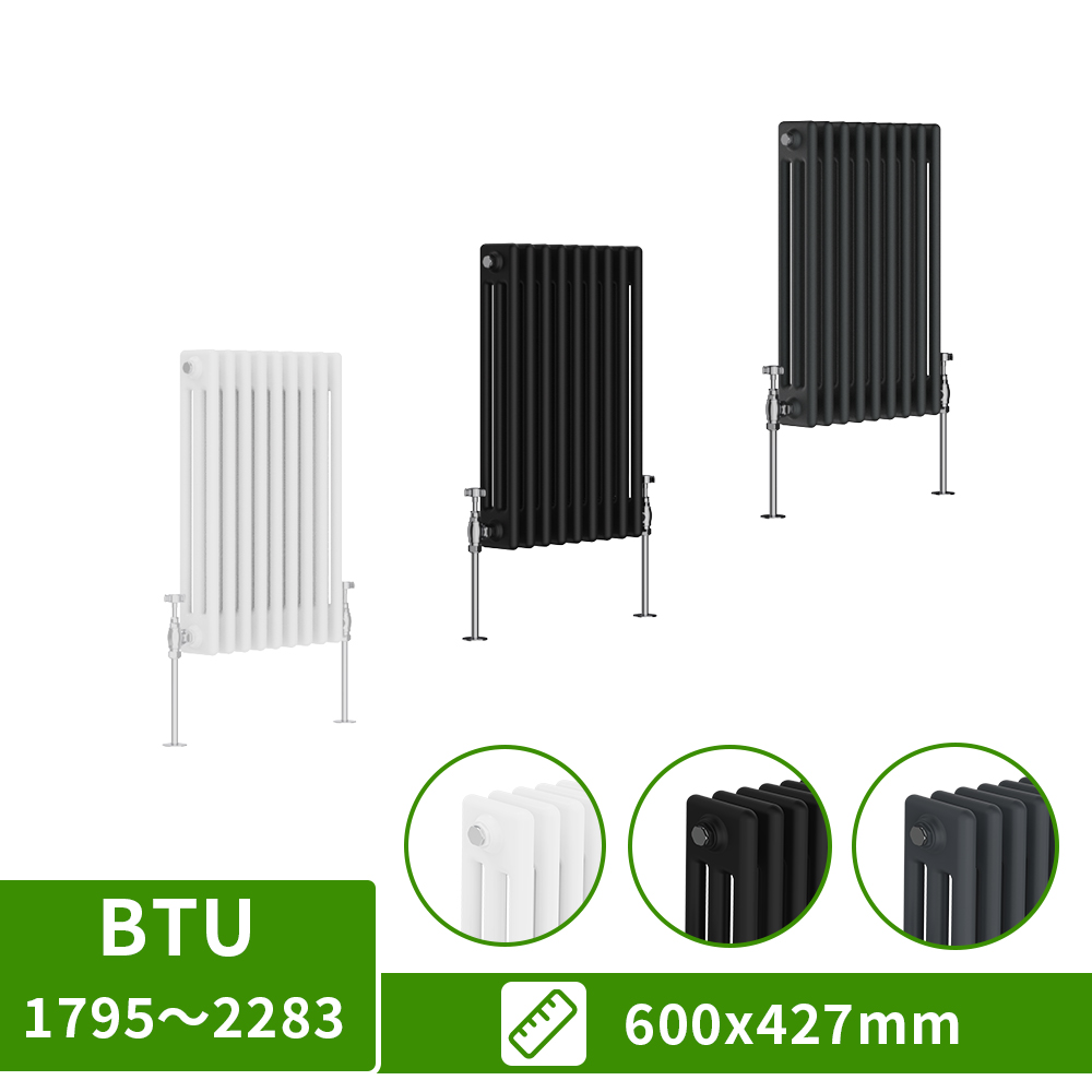 2 3 4 Column Traditional Cast Iron Style Horizontal Vertical Radiator Towel Rail